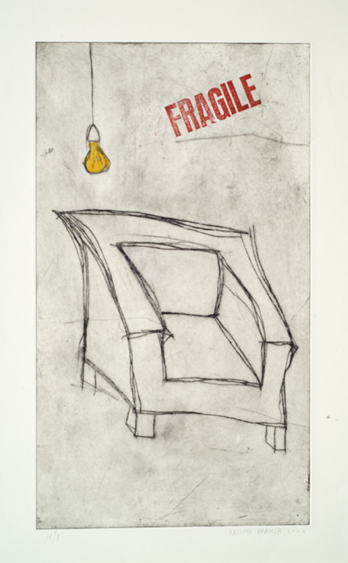 untitled, a Drypoint by Shlomo Harush