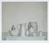 Still Life, a soft ground etching by William Bailey